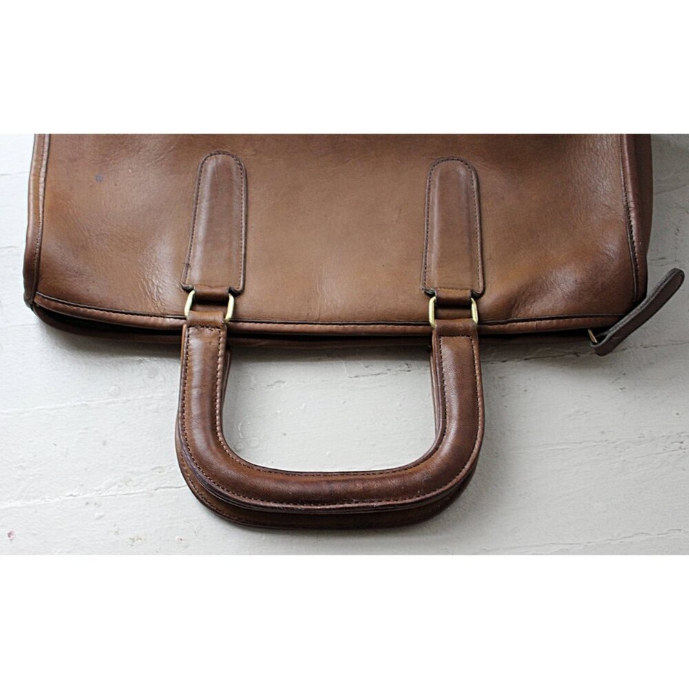 Coach Vintage - Putty Slim Satchel 9430 Handbag, 1970s/80s - 0001 Serial - Picture 10 of 14